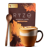 RYZE Mushroom Coffee USDA Organic with 6 AdaptogenicMushrooms and MCT Oil