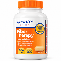 Methylcellulose 500mg Daily Fiber Supplement for Men & Women – 100 Caplets